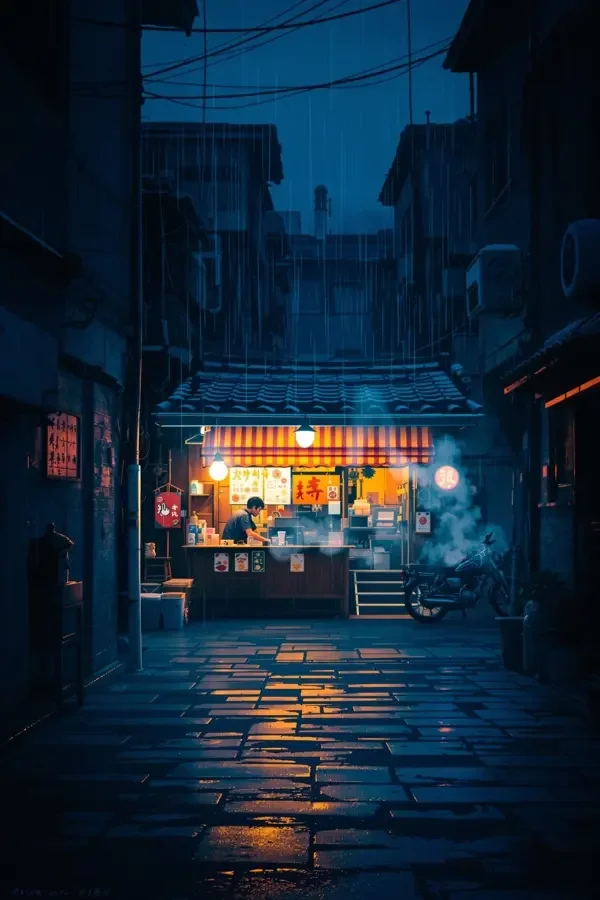 巷口灯火 海报
